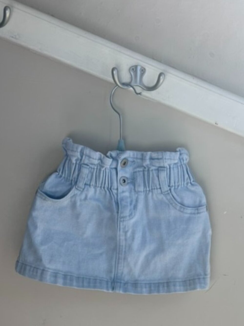 💙✨ Seed Heritage Denim Mini Skirt – Kids Size 4 – Light Wash – EUC ✨💙